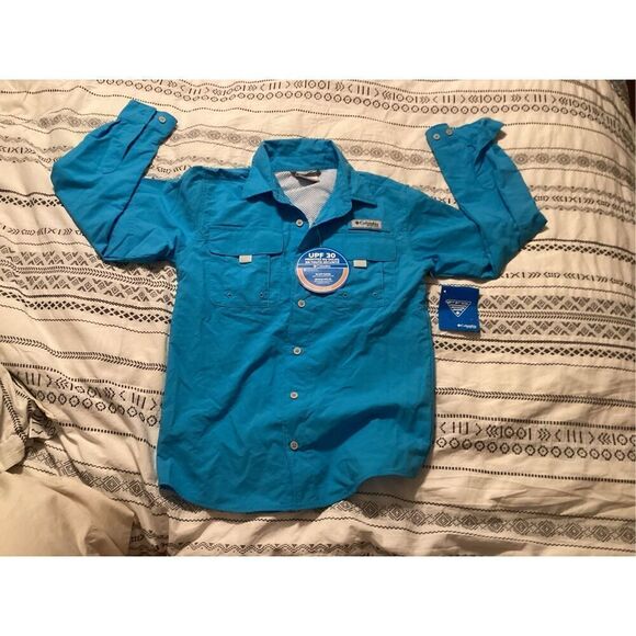 Youth PFG Button Down Shirt (M) - Picture 1 of 3